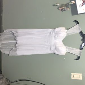 White Speechless dress with sparkles. Size small